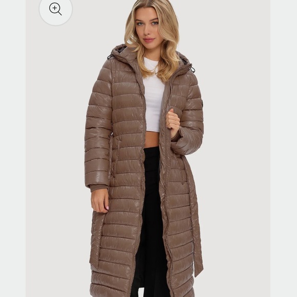 Noize Jackets & Blazers - NWT NOIZE JANNE LIGHTWEIGHT MAXI PUFFER CARAMEL
